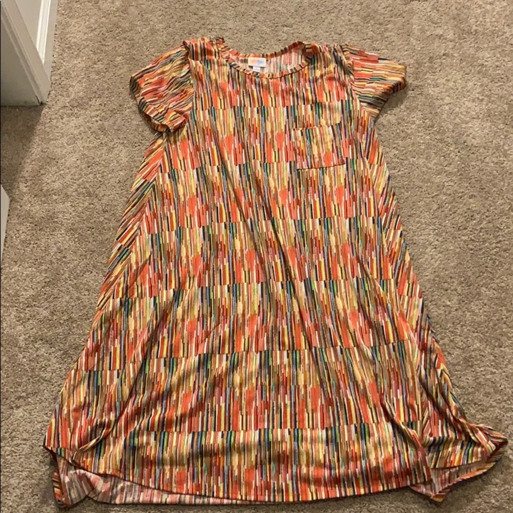 LuLaRoe Multicolored Carly Dress NWT